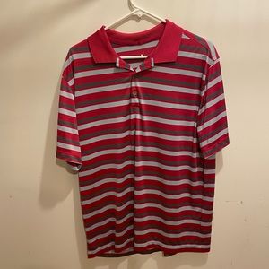 Pink and White Nike Golf Shirt